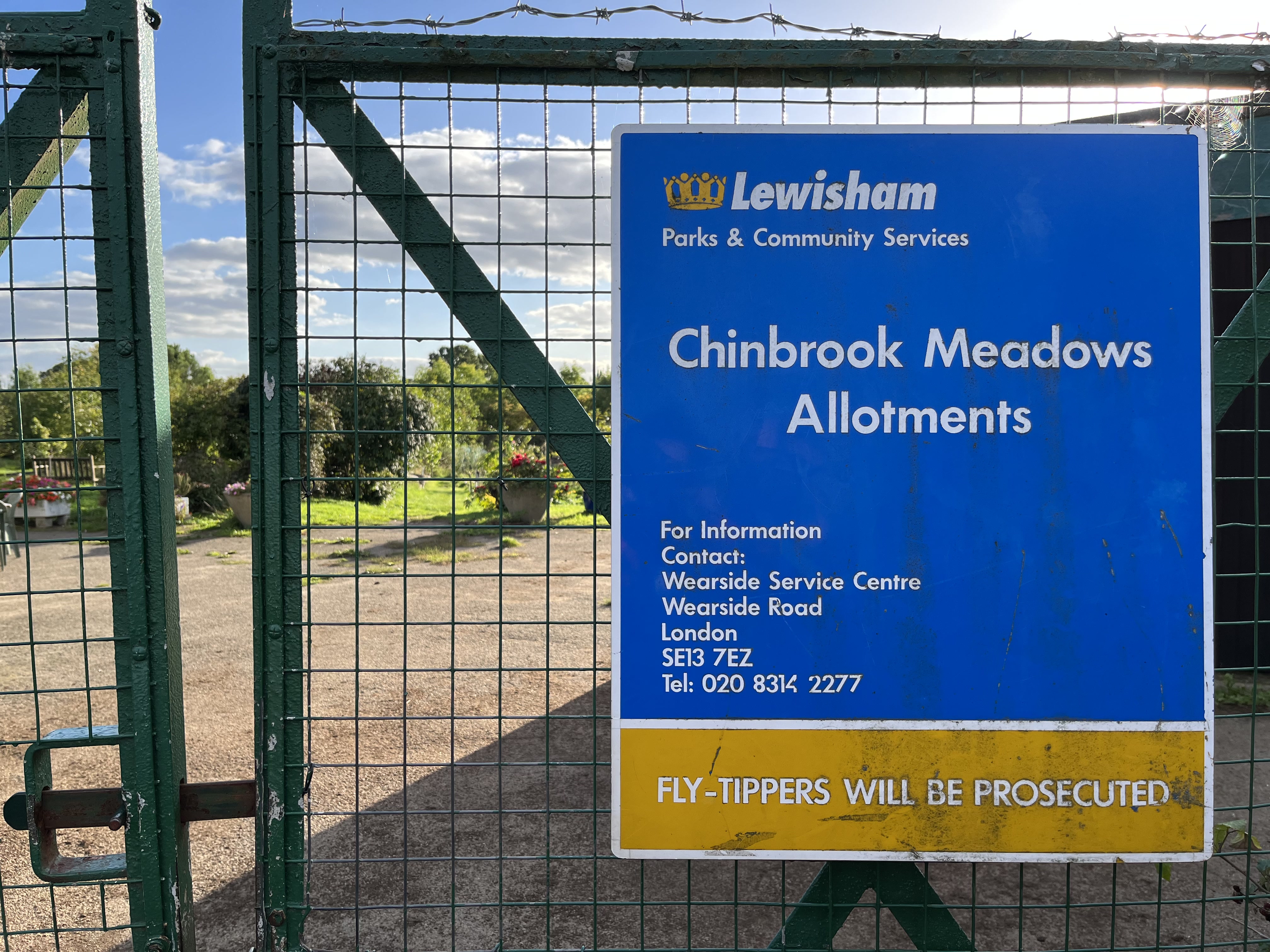 Entrance sign